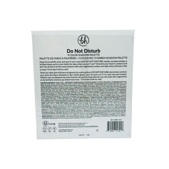 Bh Cosmetics Do Not Disturb 9 Color Shadow Palette - 0.42 oz / 12g - Picture 6 of 6